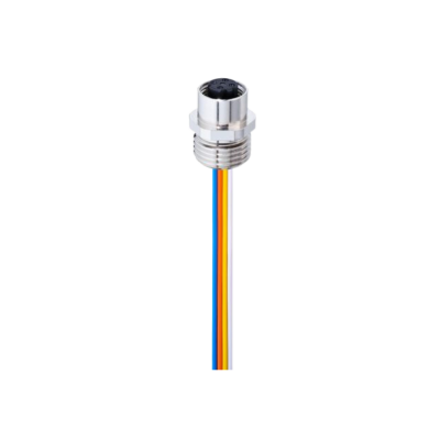 M12 D-code vrouwelijk chassisdeel Industrial Ethernet